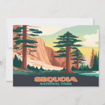 Sequoia nationalparken Träd bergen