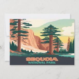 Sequoia nationalparken Träd bergen Inbjudningar