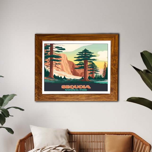 Sequoia nationalparken Träd bergen Poster (Skapare uppladdad)