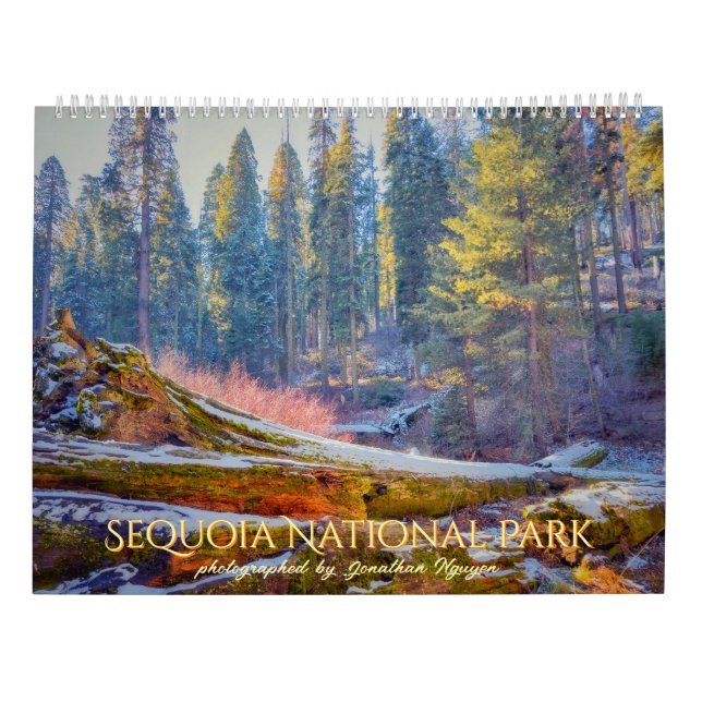 Sequoia nationalparkens skogslandskap kalender (Baksida)