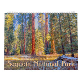 Sequoia nationalparkens skogslandskap kalender