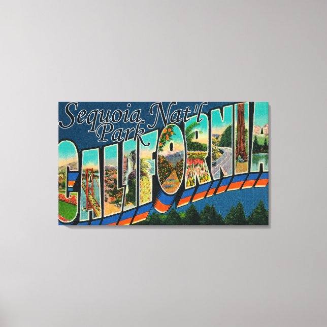 Sequoia Nat'l Park, Kalifornien Canvastryck (Framsida)