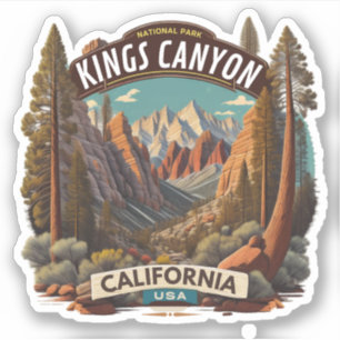 Sequoia och Kings Canyon nationalparker kalifornie Klistermärken