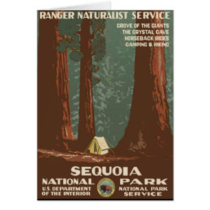 Sequoianationalpark Hälsningskort