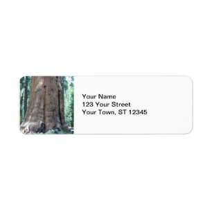 Sequoianationalpark Returadress Etikett