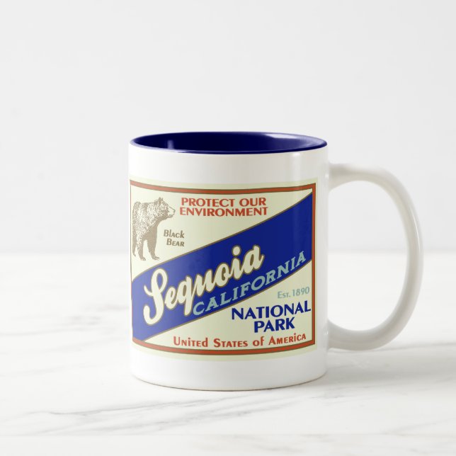 Sequoianationalparkmugg Två-Tonad Mugg (Höger)