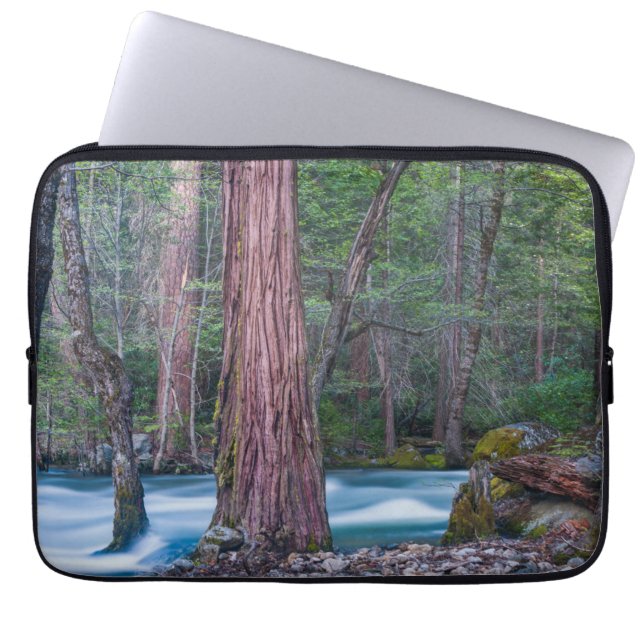Sequoias & Merced River Yosemite National Park, CA Laptop Fodral (Framsidan)