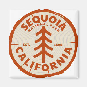 Sequoias nationalpark Kalifornien Träd Magnet