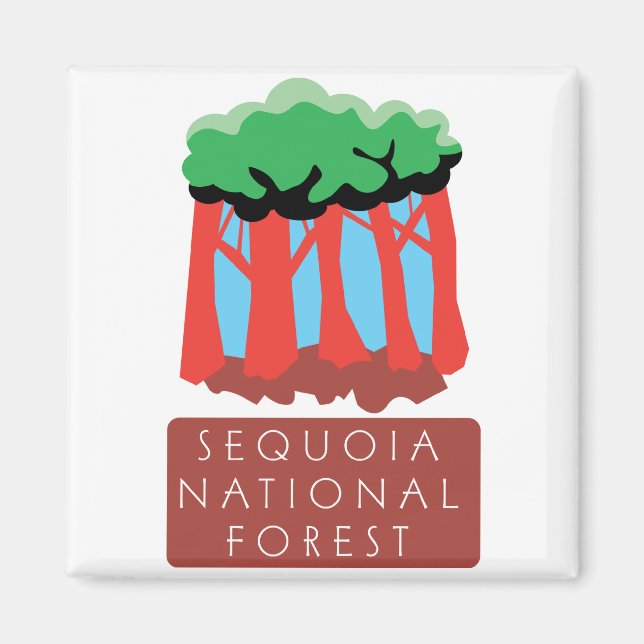 Sequoias nationalskog magnet (Framsidan)