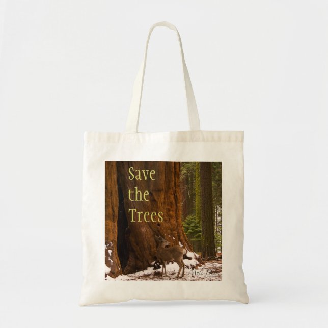 Sequoias Spara Träd Bag Tygkasse (Framsidan)