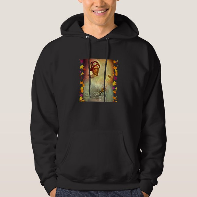 Sequya Native American Hoodie (Framsida)