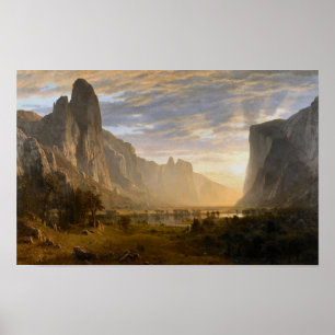 Ser Blick på Yosemite Valley av Bierstadt Print Poster