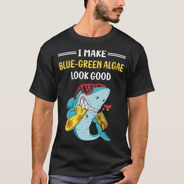 Ser bra Blågröna alger T Shirt (Framsida)