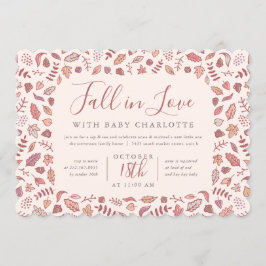 Ser den förälskade baby showersmutten för den inbjudningar