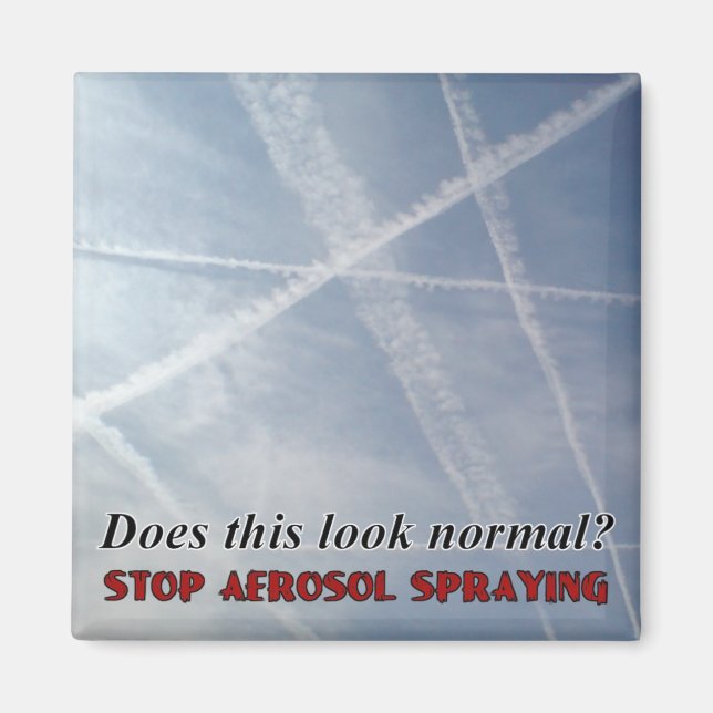 Ser Det Här Normalt Chemtrail Magnet (Framsidan)