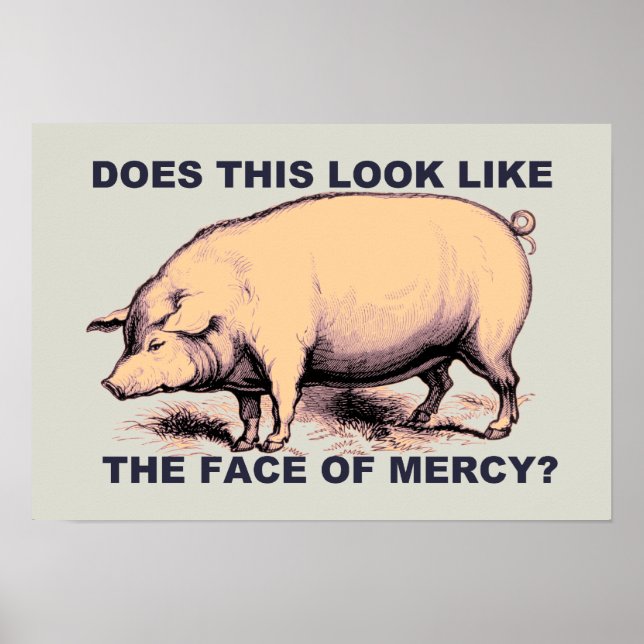 Ser det här ut som Ansikte i Mercy? Grumpy Gris Poster (Framsidan)