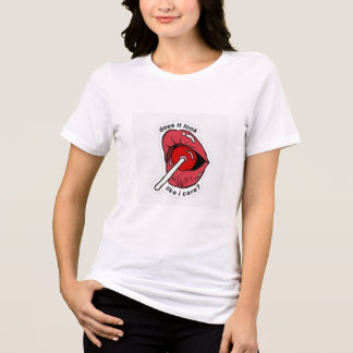 Ser det ut som jag bryr mig om det här? T-shirt |