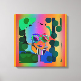 Ser genom reflekterande linser canvastryck