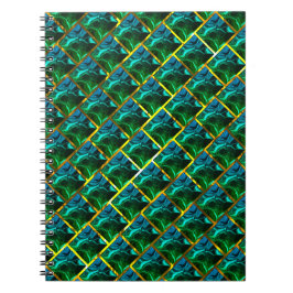 Ser grönt ut att dyka upp under guld gring? anteckningsbok