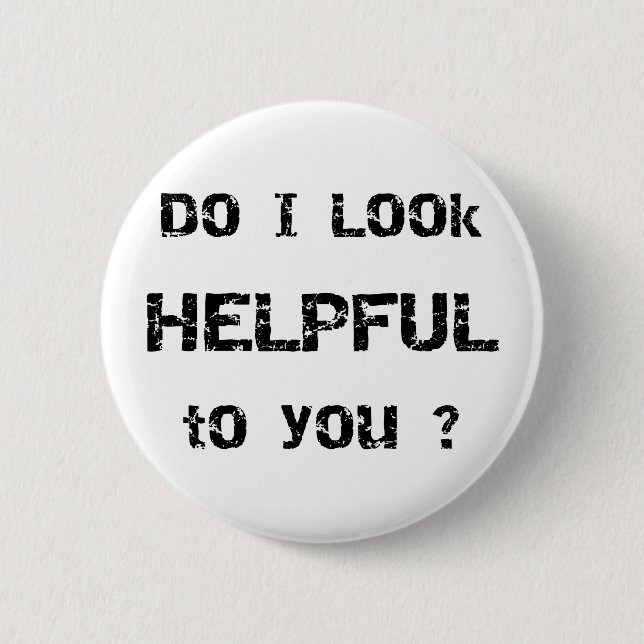 Ser jag hjälpsam till dig? knapp (Framsida)