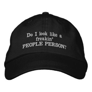 Ser jag likt person för en freakin folk? Hatt Broderad Keps
