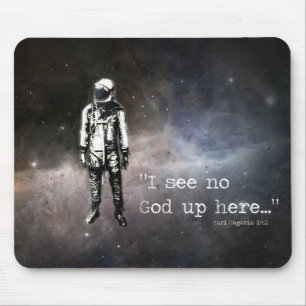 "Ser jag upp ingen gud här…", Yuri Gagarin 1961 Musmatta