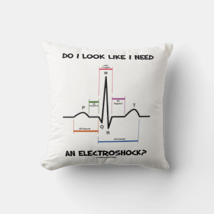 Ser jag ut som att jag behöver en elchock? EKG ECG Kudde