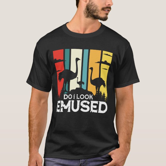 Ser jag ut som Emused - Funny Emu Bird T Shirt (Framsida)