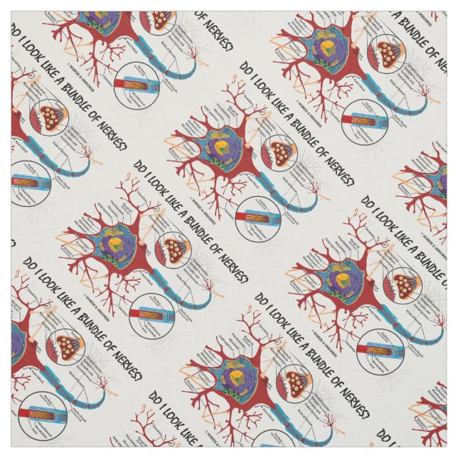 Ser jag ut som en massa nerver? Neuron Synapse Tyg (Provkarta)