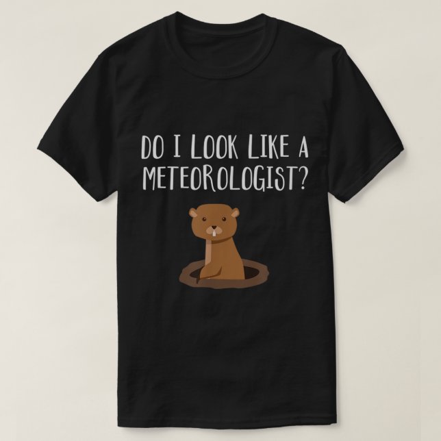 Ser jag ut som en meteorolog Groundhog-dag? T Shirt (Design framsida)
