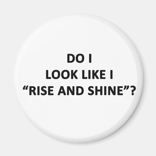 Ser jag ut som Stiga upp och Shine? Magnet (Framsidan)