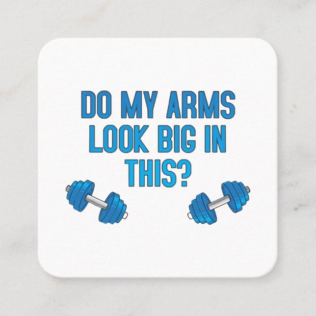 Ser min Arm stor ut i detta Fyrkantigt Visitkort (Framsida)