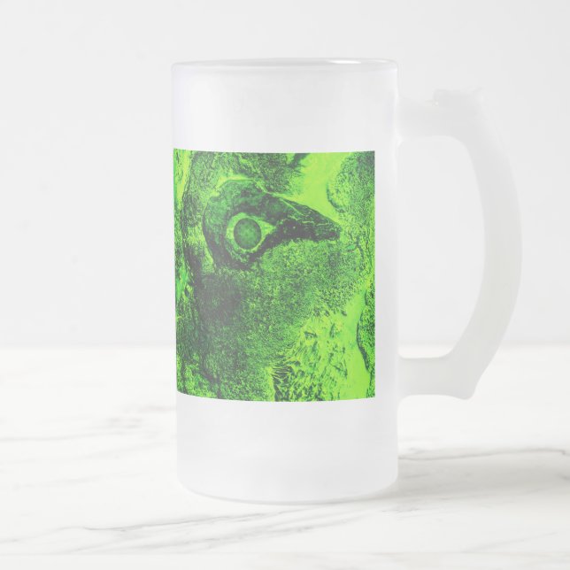 ser mot det gröna frostat ölglas (Höger)