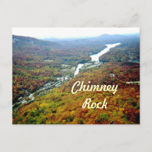 Ser ner från Chimney Rock Vykort