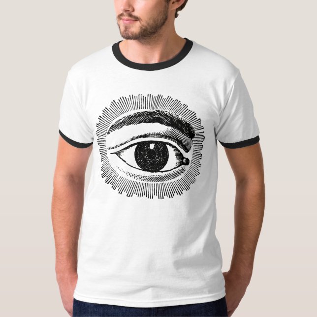 'Ser ögat dig" vintagekonsttshirten Tee (Framsida)