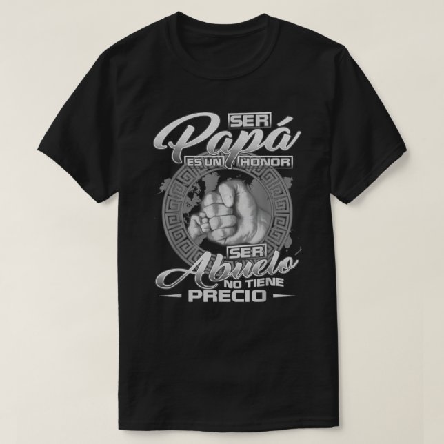 Ser pappa es un heser Abuelo no tiene precio Cl T Shirt (Design framsida)