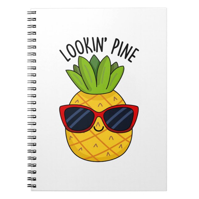 Ser Pineapple Roligt Pun med Pineapple  Anteckningsbok (Framsidan)