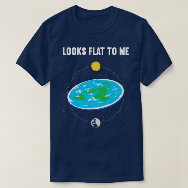 Ser platt ut för mig 1 t shirt (Design framsida)