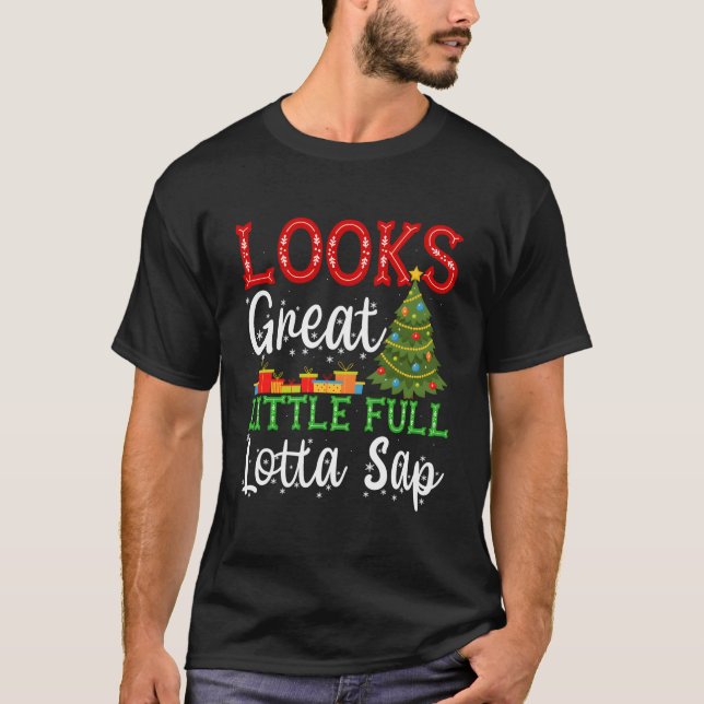 Ser riktigt bra ut lite full massa sav t shirt (Framsida)