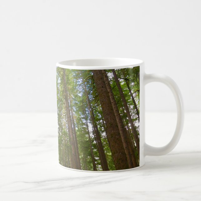 Ser upp mot gammal skog kaffemugg (Höger)