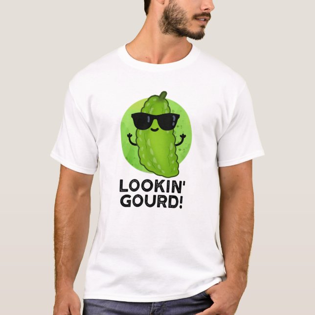 Ser Ut Gourd Rolig Cool Grönsak Puns T Shirt (Framsida)