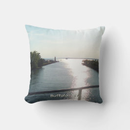 Ser ut över Lake Erie Kudde