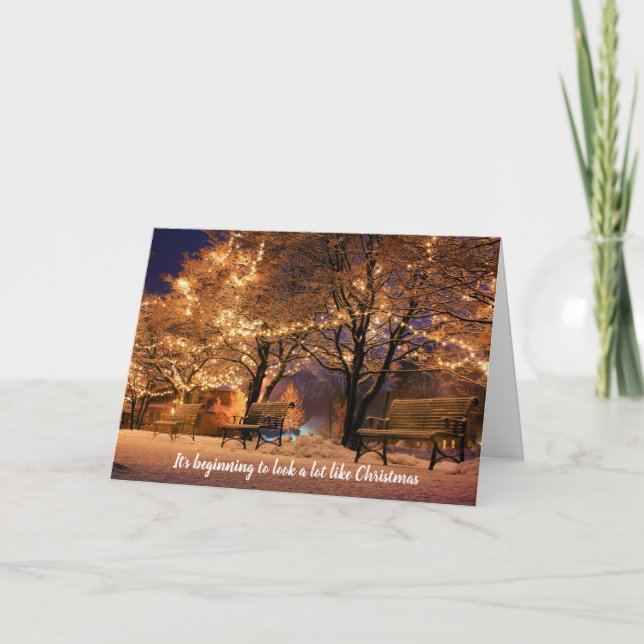 Ser ut som ett tomt julkort helgkort (Framsida)