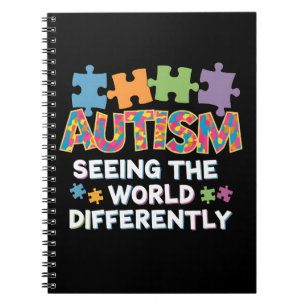 Ser Världen Annorlunda Autism Acceptans Anteckningsbok