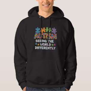 Ser Världen Annorlunda Autism Acceptans Hoodie
