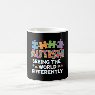 Ser Världen Annorlunda Autism Acceptans Kaffemugg
