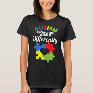 Ser Världen Annorlunda Autism Acceptans T Shirt