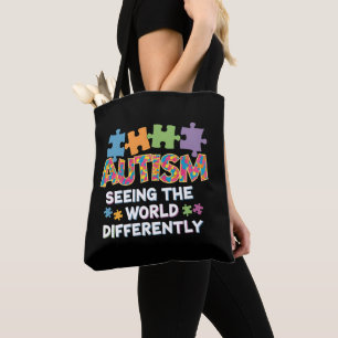 Ser Världen Annorlunda Autism Acceptans Tygkasse