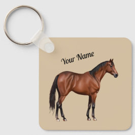 Serafina - braunes Pferd, stehend -  Nyckelring