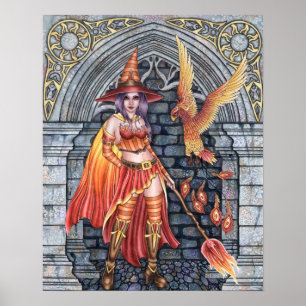 Serafina & Firenze - avfyra häxaaffischen Poster